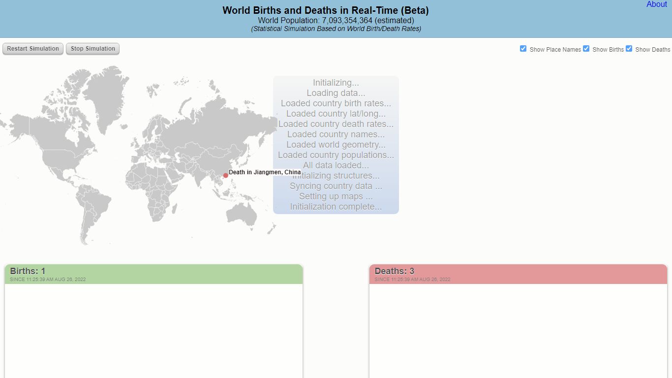 Visualizing World Birth and Death Rates - The Atlantic